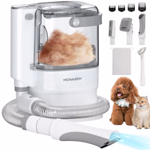 Monasem Dog Grooming Vacuum for Shedding, 13,200Pa Pet Grooming Vacuum Kit