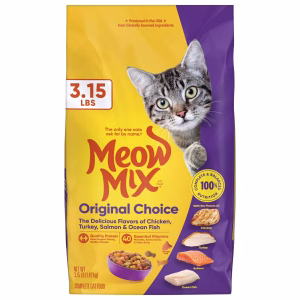 Meow Mix Original Choice Dry Cat Food, 3.15 lb. Bag