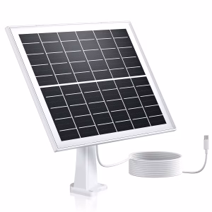 Solar Panel for Security Camera, 7W High-Efficiency Solar Cells