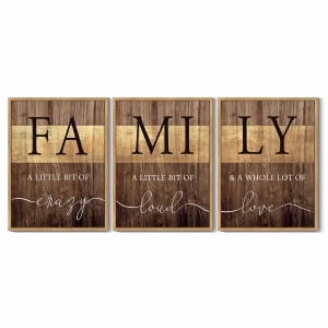 SHENIFY Home Family Wall Decor Farmhouse Sign Wall Hanging Decor
